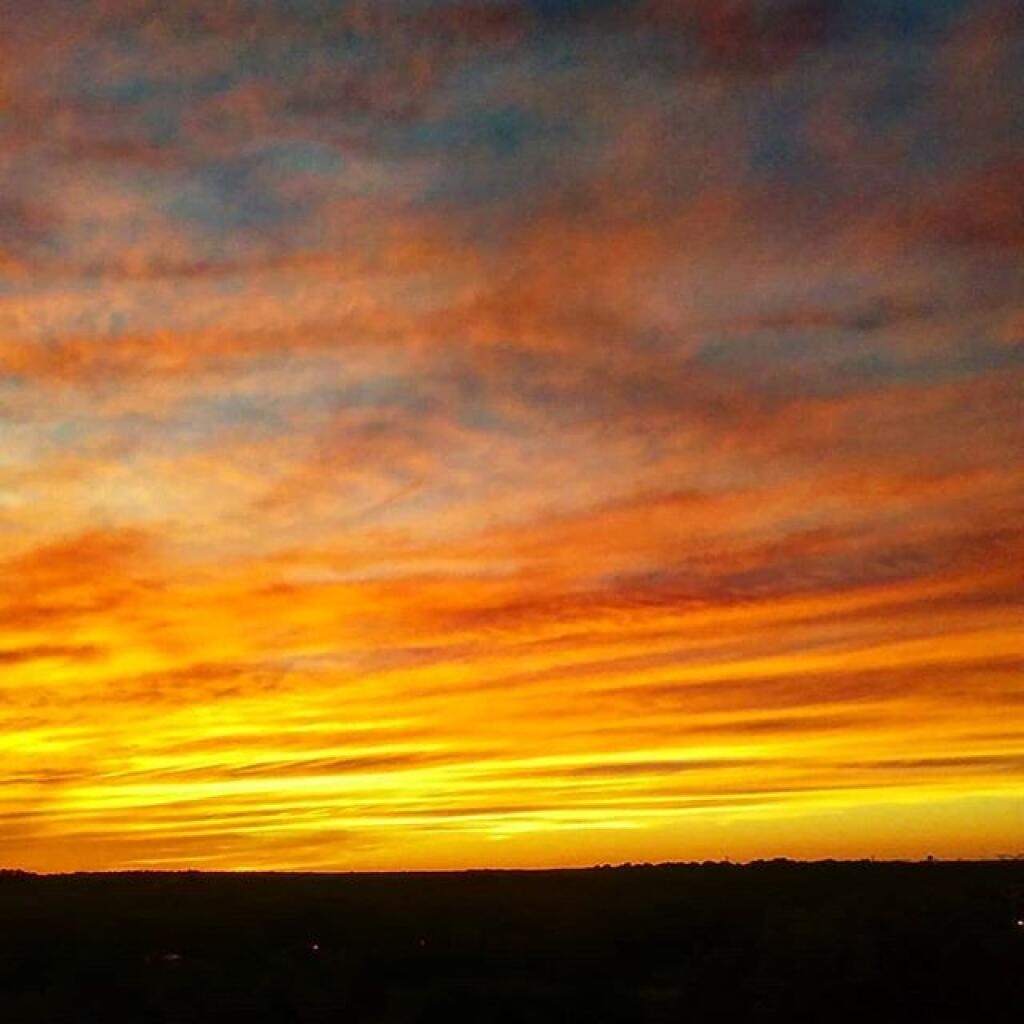Photo: The sky was on fire Photo: The sky was on fire