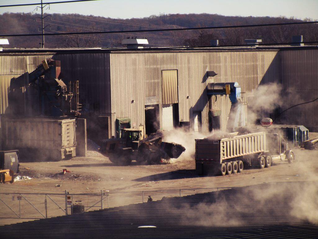 Photo: Loading Glass At The Recycle Plant Photo: Loading Glass At The Recycle Plant