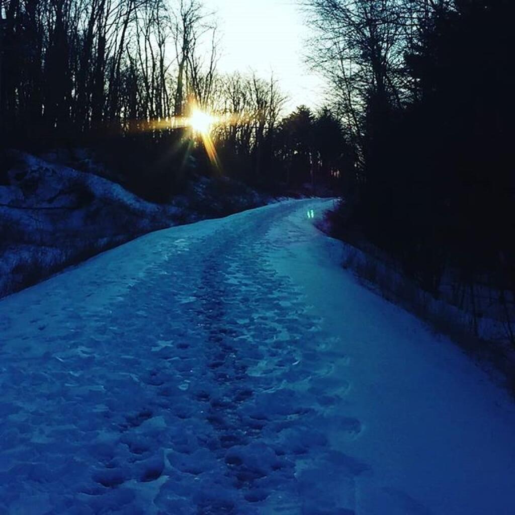 Photo: Icy but a nice sunset Photo: Icy but a nice sunset