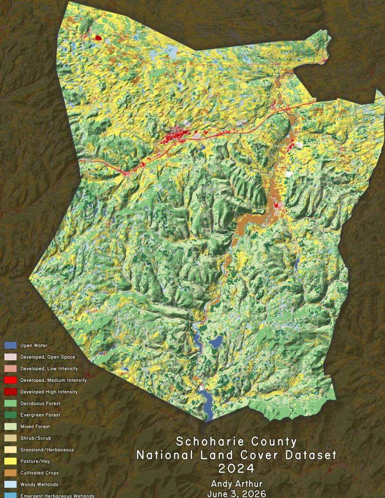 Thematic Map: Schoharie County National Land Cover Dataset 2024 Thematic Map: Schoharie County National Land Cover Dataset 2024