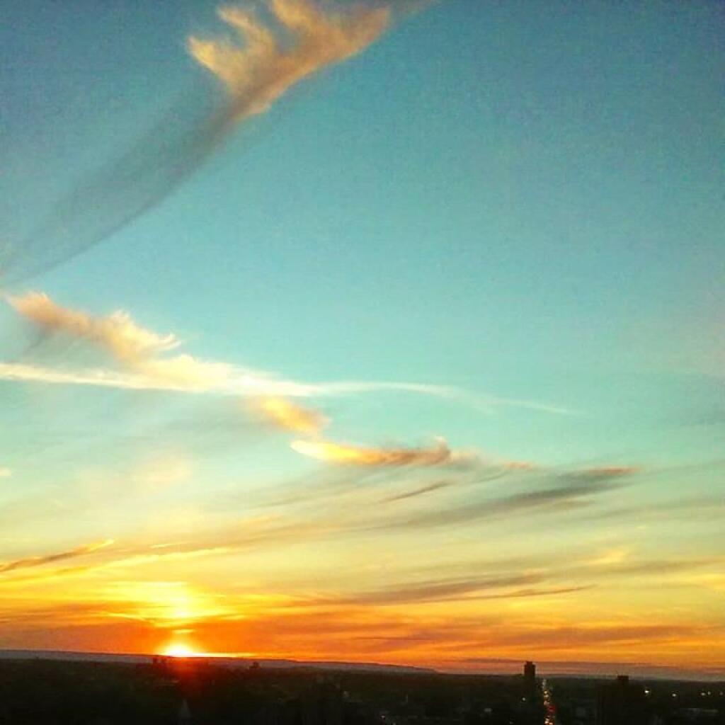 Photo: Nice sunset over Settles Hill Photo: Nice sunset over Settles Hill