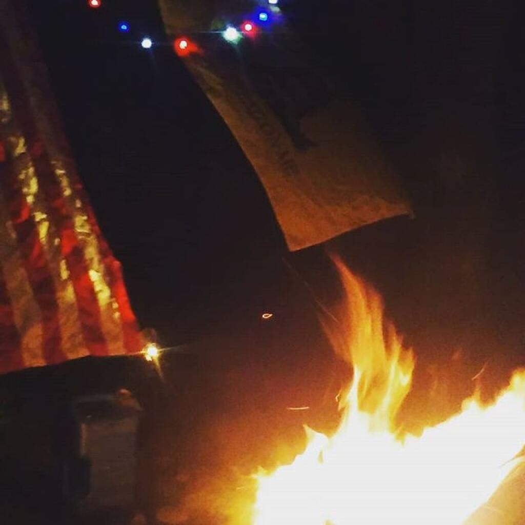 Photo: Last night I had a roaring campfire Photo: Last night I had a roaring campfire