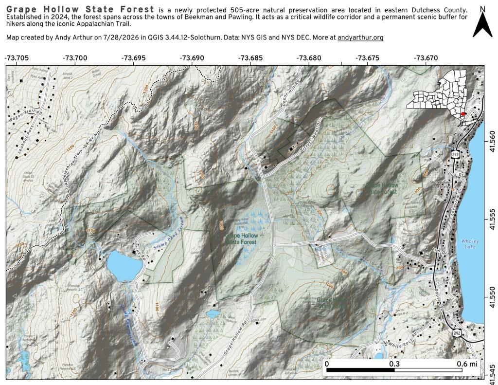 Map: Grape Hollow State Forest Map: Grape Hollow State Forest