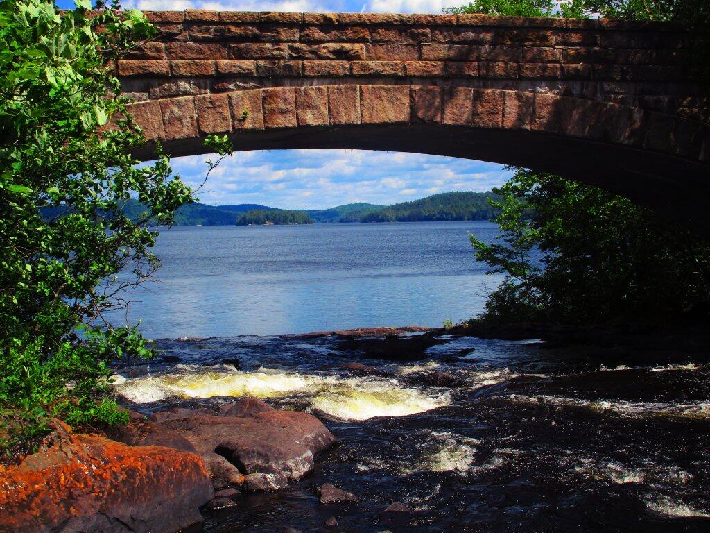Photo: NY 421 Bridge Over Bog River Falls