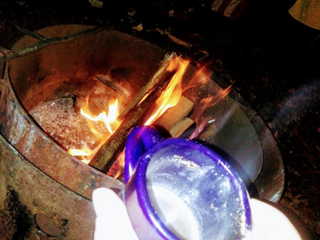 Photo: Coca by the campfire ☕ Photo: Coca by the campfire ☕